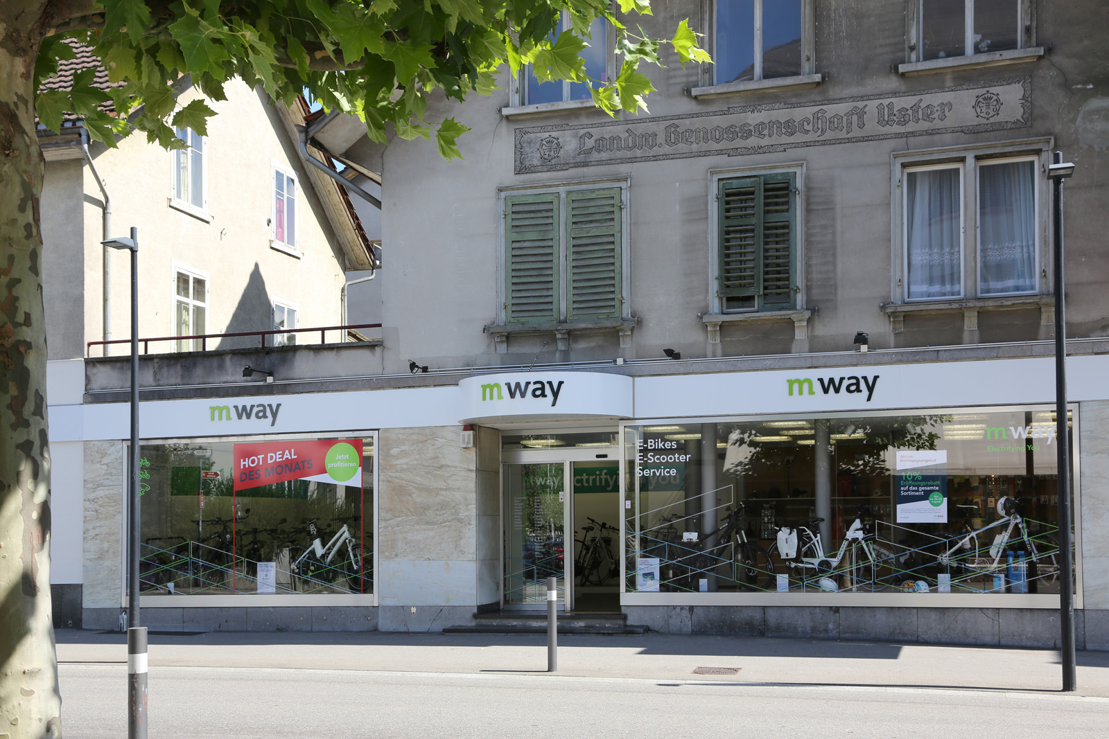 Einkaufstipp E-Bikes: Neuer m-way Shop in Uster