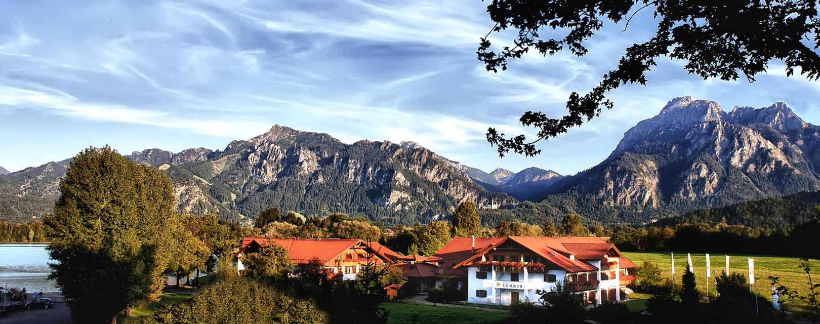 Hotel summer exterior view