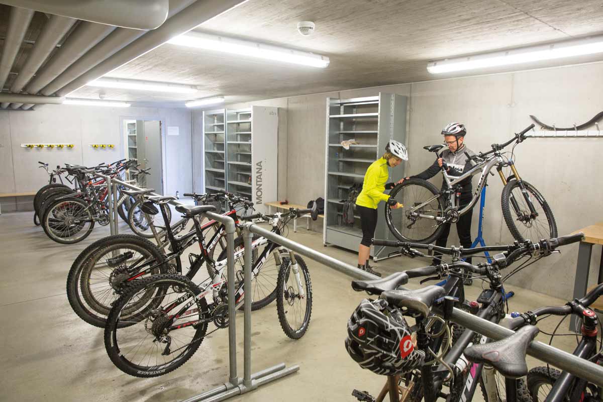 Sala de bicicletas del Innlodge