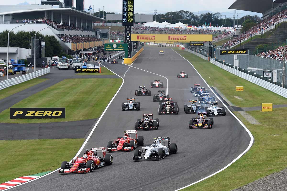F1-Japan-2015-Ferrari-Start