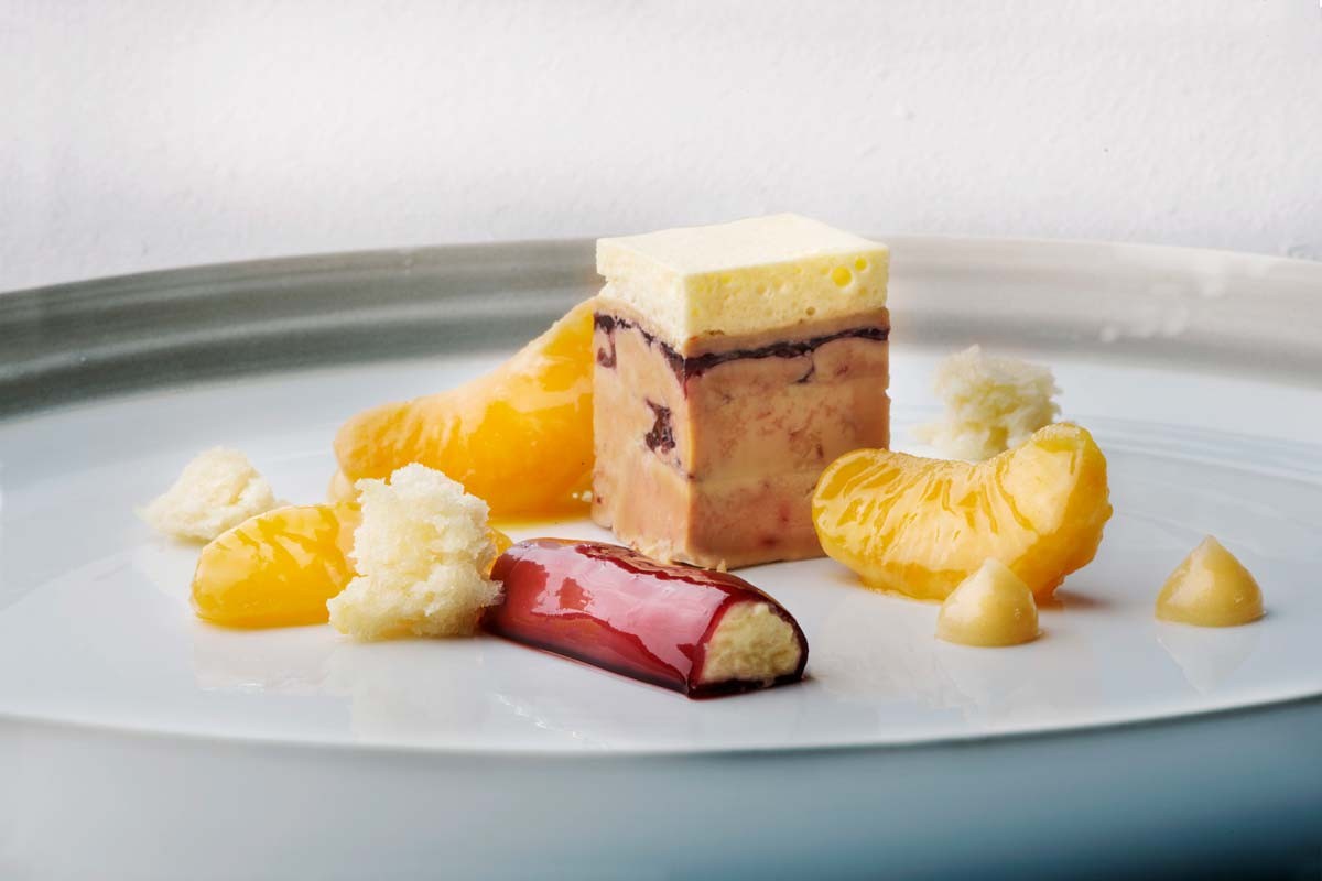 Dessert con mandarini al nuovo ristorante Glow di Davos