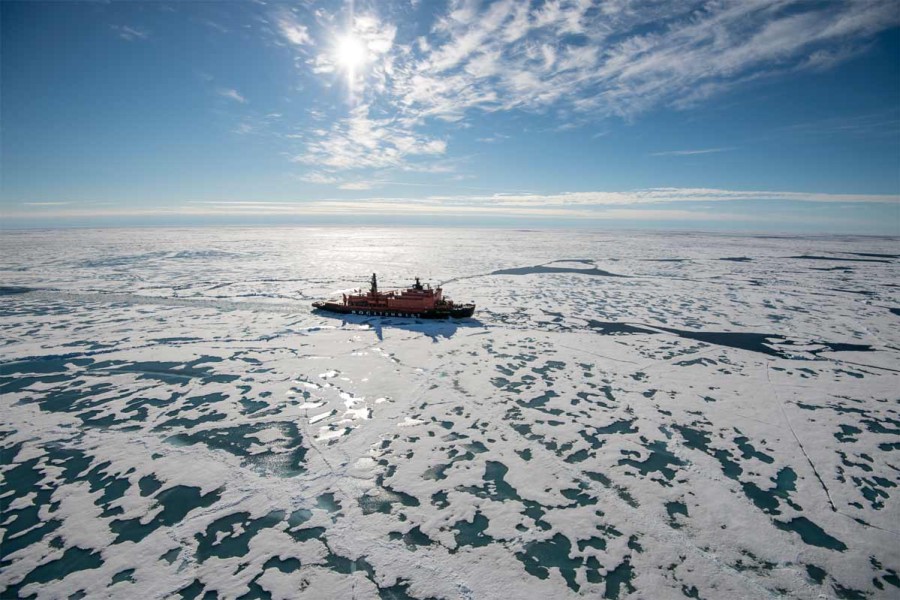 north pole voyage atomic icebreaker web image