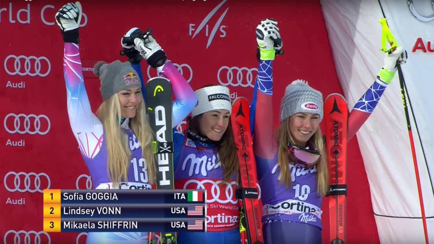 Sofia Goggia bestätigt ihre Bestform in Cortina