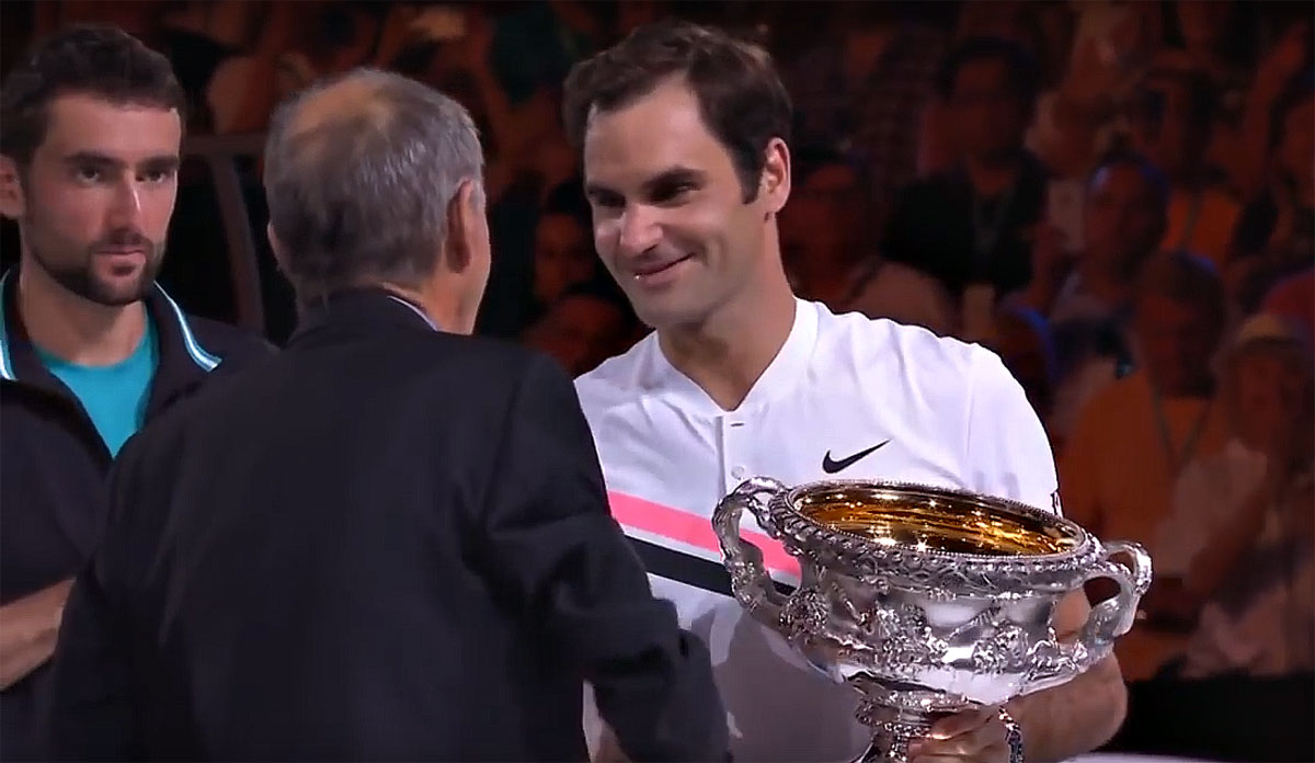 Roger Federer holt seinen 20. Grand Slam Titel