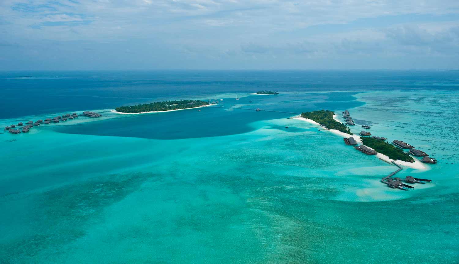 Conrad Resort Maldives, vue aérienne