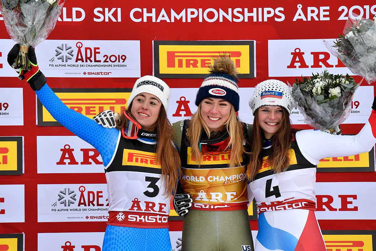 FIS Alpine Ski World Championships 2019, Podium Women Super G