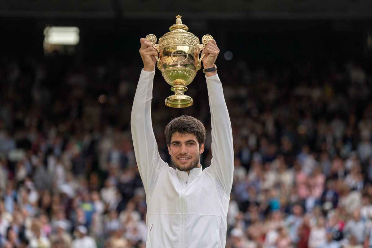 Il vincitore di Wimbledon2023 Carlos Alcaraz, imago1031861985h