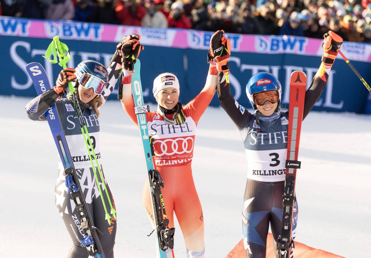 Lara Gut gewinnt auch den zweiten Riesenslalom der Saison in Killington