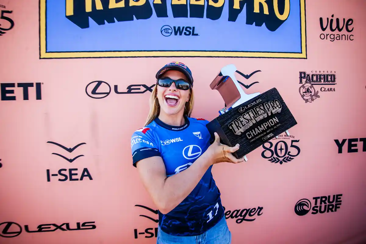Erin Brooks conquista una storica terza vittoria consecutiva al Trestles Pro 2026.