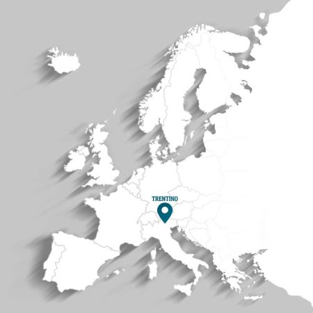 Europe map Trentino