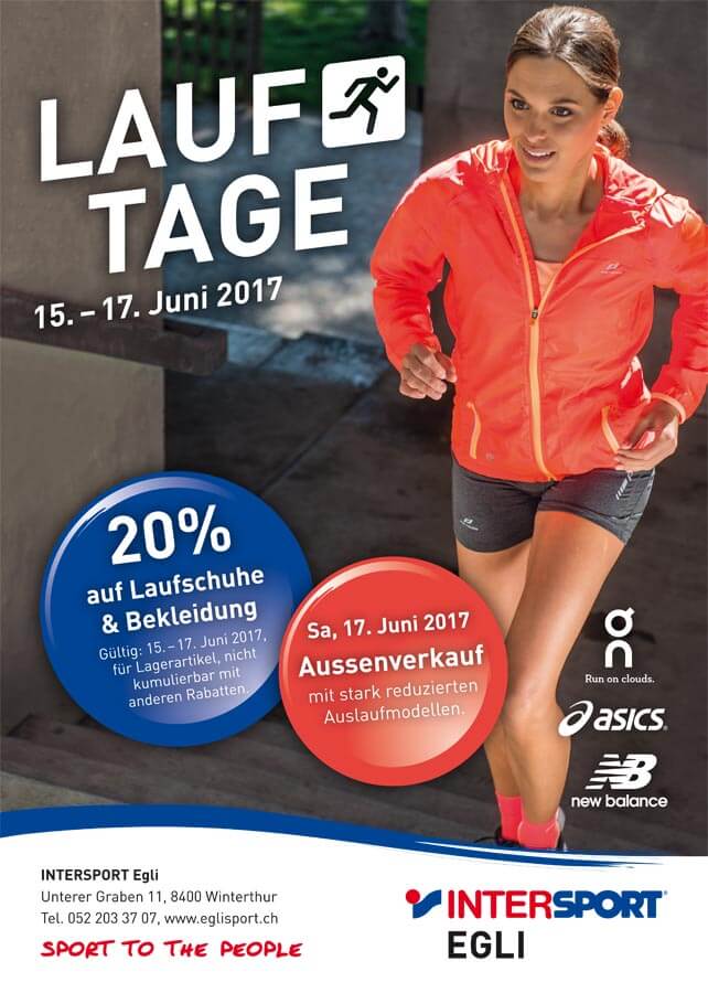 Running days at Eglisport in Winterthur Sportguide guides you through the world of sports