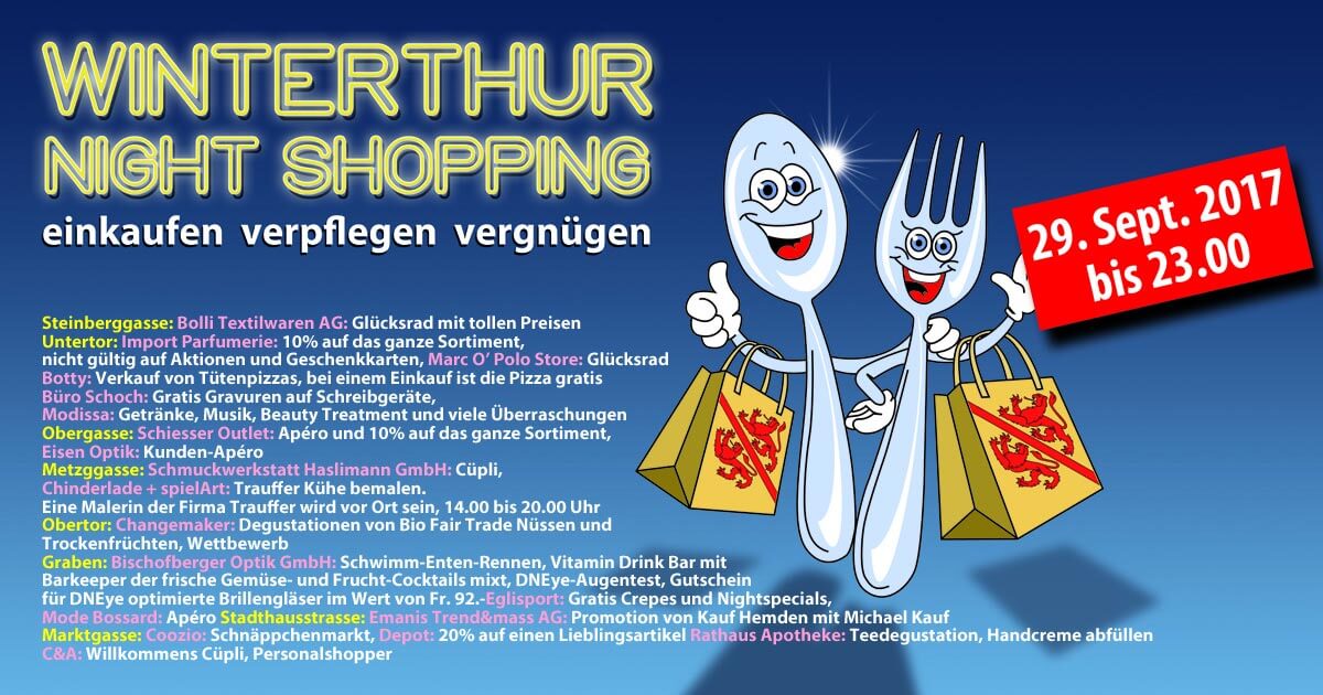 Nightshopping in Winterthur