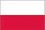 Bandera de Polonia 75x50 Contorno